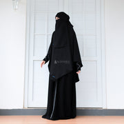 Alsyahra Exclusive Jilbab Set Khimar Shofa Niqab Poni Soft Crown Hijab Syari Premium
