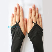 Alsyahra Exclusive Manset Handsock Cincin Motif Qaf Duo Black