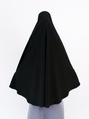 Alsyahra Set Khimar Marwah Non Pet Niqab Bandana XL Jetblack