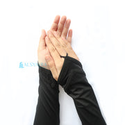 Alsyahra Exclusive Manset Handsock Cincin Motif Qaf Duo Black