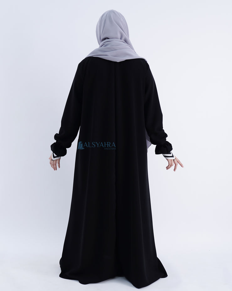 Alsyahra Exclusive Gamis Abaya Syari Humaira Jetblack
