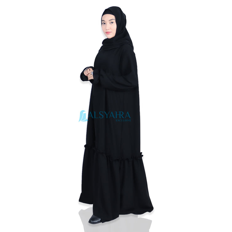Alsyahra Exclusive X Wardah Maulina Bundling Gamis French Khimar Fatimah Size L