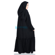 Alsyahra Exclusive X Wardah Maulina Bundling Gamis French Khimar Fatimah Size L