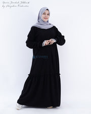 Alsyahra Exclusive X Wardah Maulina Bundling Gamis French Khimar Fatimah Size XL