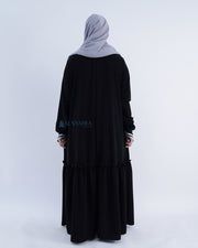 Abaya Gamis Syari Jamila Jetblack Alsyahra Exclusive