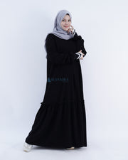 Alsyahra Exclusive X Wardah Maulina Bundling Gamis French Khimar Fatimah Size XL