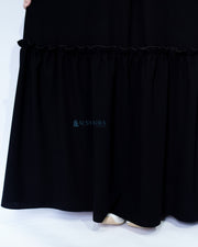 Abaya Gamis Syari Jamila Jetblack Alsyahra Exclusive