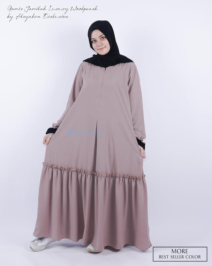 Abaya Gamis Jamila Luxury Wolfis Alsyahra Exclusive