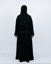 Abaya Gamis Syari Islambul Silver Jetblack Alsyahra Exclusive