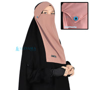 Niqab Poni Kancing Raudhah Sifon Premium Alsyahra Exclusive