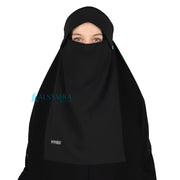 Niqab Poni Kancing Raudhah Sifon Premium Alsyahra Exclusive