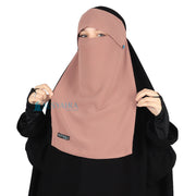 Niqab Poni Kancing Raudhah Sifon Premium Alsyahra Exclusive