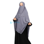 Alsyahra Exclusive Set Khimar Cadar Tali Shofa Sifon Premium 2 Layer XL