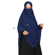 Alsyahra Exclusive Set Khimar Cadar Tali Shofa Sifon Premium 2 Layer XL