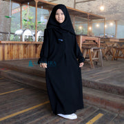 Alsyahra Exclusive Abaya Gamis Humaira Kids Jetblack