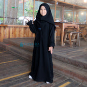 Alsyahra Exclusive Abaya Gamis Humaira Kids Jetblack