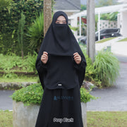 Alsyahra Exclusive Set Khimar Khanza Size XL Soft Crown Exclusive