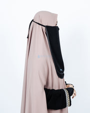 Cadar Tali Ikhfa 2 layer Sifon Silk Jetblack Alsyahra Exclusive