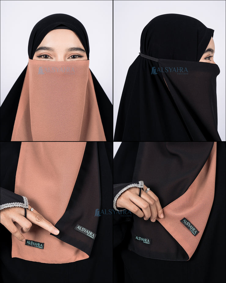 Cadar Tali Karet Bolak Balik 2 Warna Sifon Premium Alsyahra Exclusive