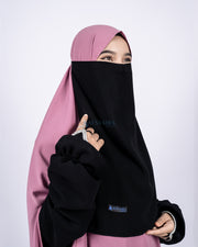 Cadar Tali Karet Sifon Jetblack Alsyahra Exclusive