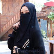 Cadar Tali Kiswah Sifon Silk Jetblack Alsyahra Exclusive