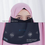 Alsyahra Exclusive Cadar Tali Mediterania Sifon Silk Jetblack