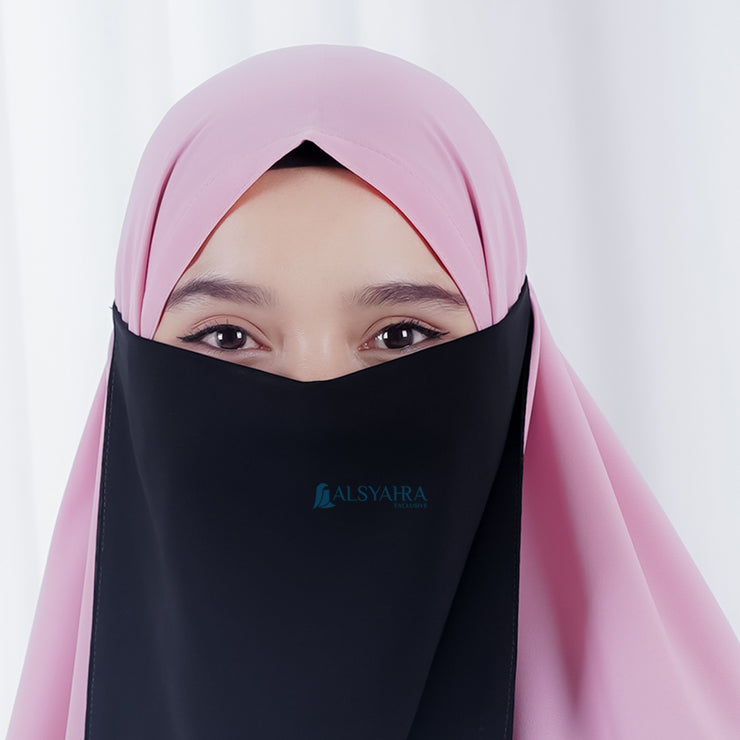Alsyahra Exclusive Cadar Tali Mediterania Sifon Silk Jetblack