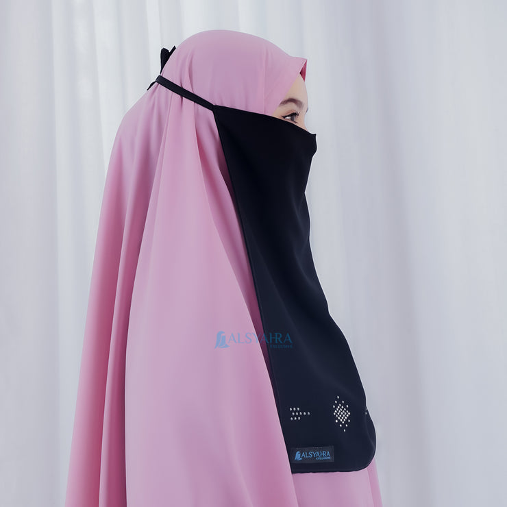 Alsyahra Exclusive Cadar Tali Mediterania Sifon Silk Jetblack