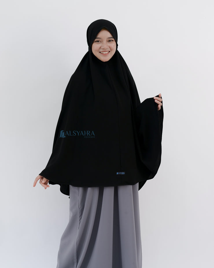 Alsyahra Exclusive Khimar Daily Size XL Jetblack