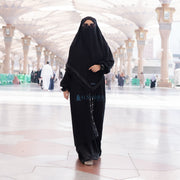 Alsyahra Exclusive French Khimar Ayumi Andalusia Sifon Silk Jetblack Size L