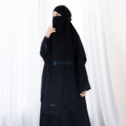 French Khimar Handless Fatimah Jetblack Alsyahra Exclusive