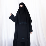 French Khimar Handless Fatimah Jetblack Alsyahra Exclusive