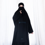 French Khimar Handless Fatimah Jetblack Alsyahra Exclusive