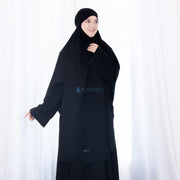 French Khimar Handless Fatimah Jetblack Alsyahra Exclusive