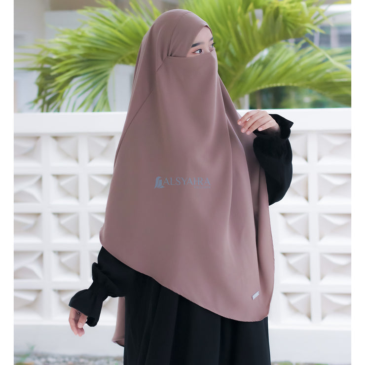 Alsyahra Exclusive French Khimar Ayumi Size L Soft Crown Exclusive