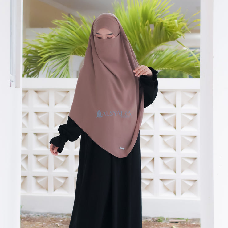 Alsyahra Exclusive French Khimar Ayumi Size L Soft Crown Exclusive