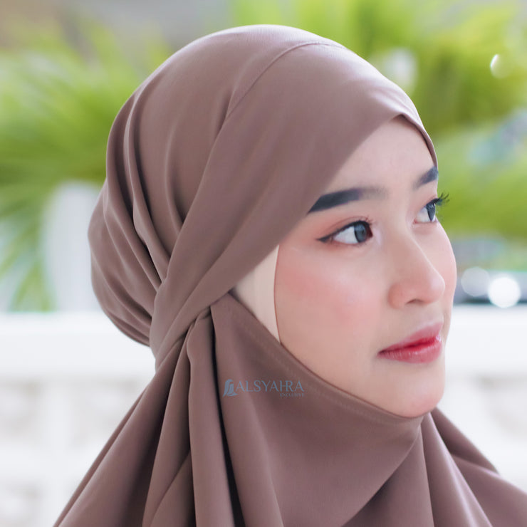 Alsyahra Exclusive French Khimar Ayumi Size L Soft Crown Exclusive