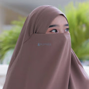 Alsyahra Exclusive French Khimar Ayumi Size L Soft Crown Exclusive