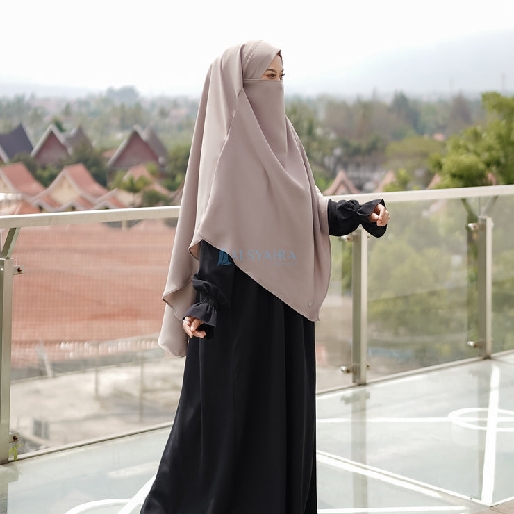 Alsyahra Exclusive French Khimar Ayumi Size L Soft Crown Exclusive