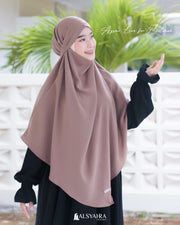 Alsyahra Exclusive French Khimar Ayumi Size L Soft Crown Exclusive