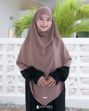 Alsyahra Exclusive French Khimar Ayumi Size L Soft Crown Exclusive