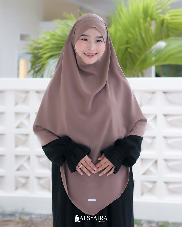 Alsyahra Exclusive French Khimar Ayumi Size L Soft Crown Exclusive