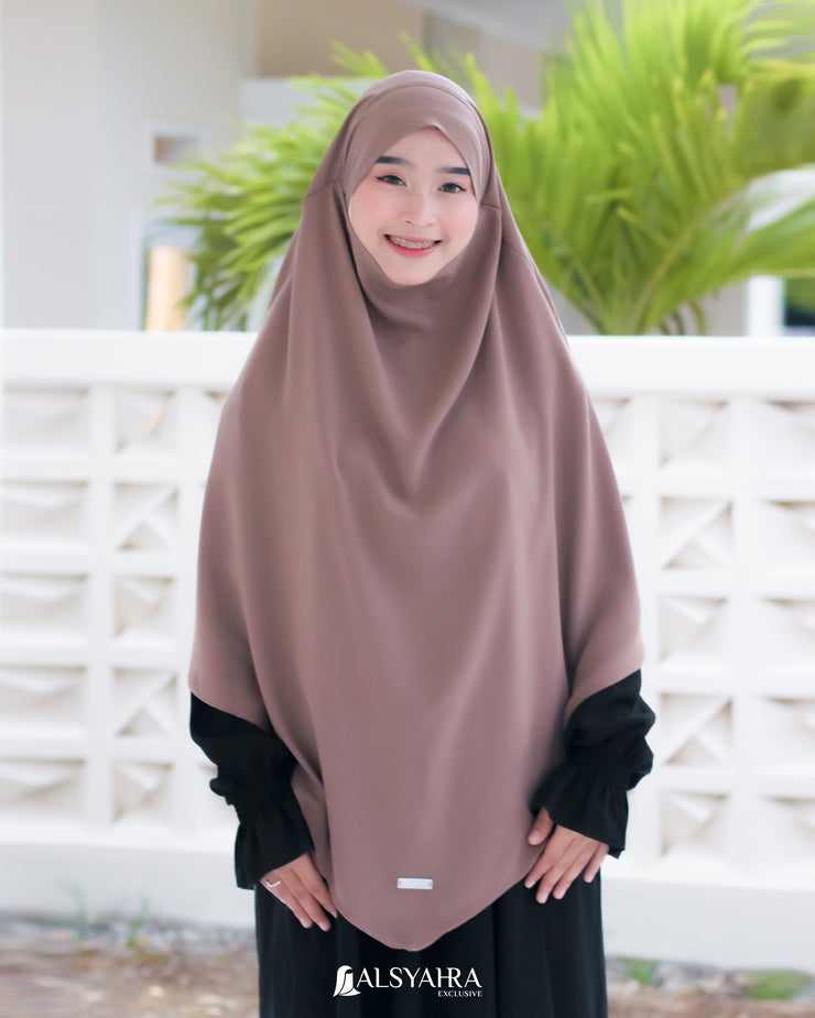 Alsyahra Exclusive French Khimar Ayumi Size L Soft Crown Exclusive