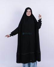 French Khimar Shawalia Altaj Jetblack Alsyahra Exclusive
