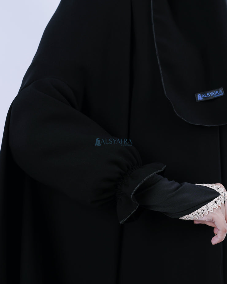 French Khimar Shawalia Altaj Jetblack Alsyahra Exclusive