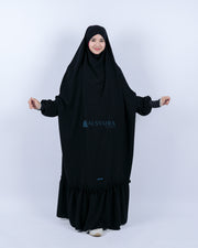 French Khimar Zahira Haramain Jetblack Alsyahra Exclusive