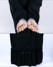 French Khimar Zahira Haramain Jetblack Alsyahra Exclusive