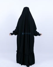 French Khimar Zahira Haramain Jetblack Alsyahra Exclusive