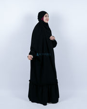 French Khimar Zahira Haramain Jetblack Alsyahra Exclusive