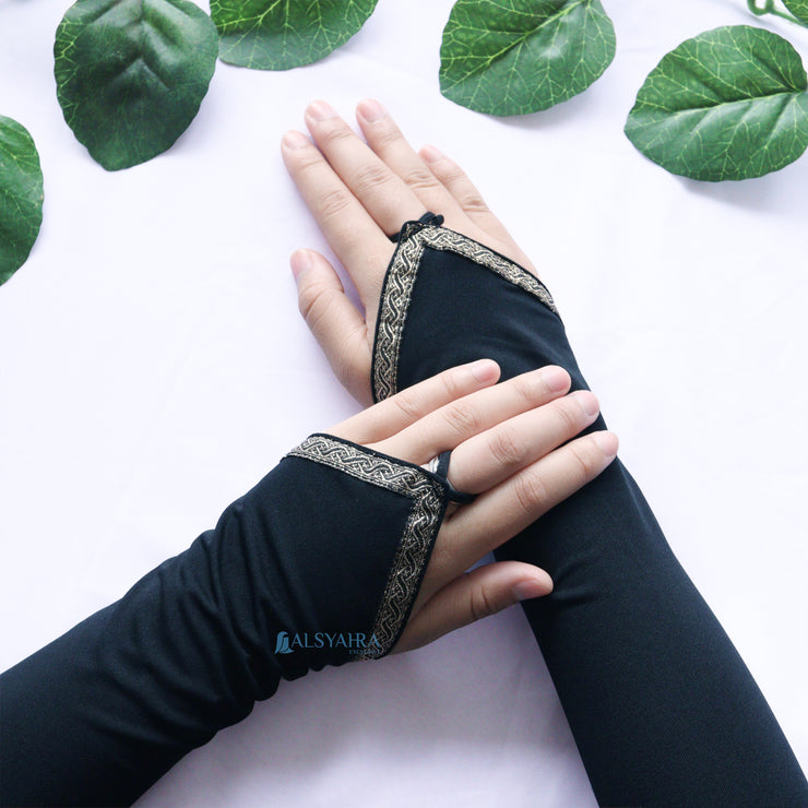 Manset Handsock Cincin Motif Kiswah Alsyahra Exclusive